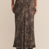 Izabel Leapord Satin Skirt