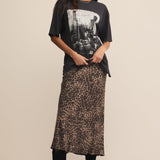 Izabel Leapord Satin Skirt