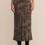 Izabel Leapord Satin Skirt
