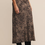 Izabel Leapord Satin Skirt