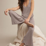 Coastline Rib Pant Slate Grey
