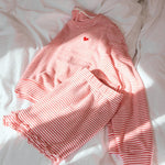 Bisous Stripe LS Top Rendezvous