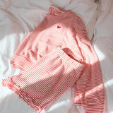 Bisous Stripe LS Top Rendezvous