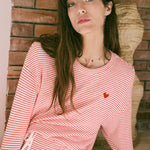 Bisous Stripe LS Top Rendezvous