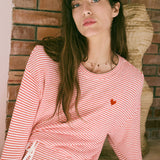Bisous Stripe LS Top Rendezvous