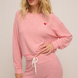 Bisous Stripe LS Top Rendezvous