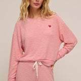 Bisous Stripe LS Top Rendezvous