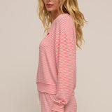 Bisous Stripe LS Top Rendezvous
