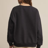 Oversized Martini Sweatshirt Black Sand