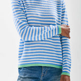 Tipped Little Stripe Crew Skylar Lily Apple