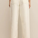 Lou Denim Pant White