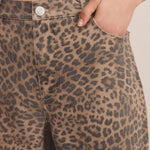 Marli Denim Leopard Pant Desert Tan