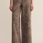 Marli Denim Leopard Pant Desert Tan