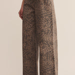 Marli Denim Leopard Pant Desert Tan
