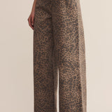 Marli Denim Leopard Pant Desert Tan