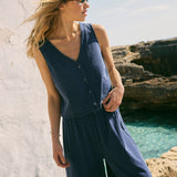 Solace Jersey Denim Top Indigo