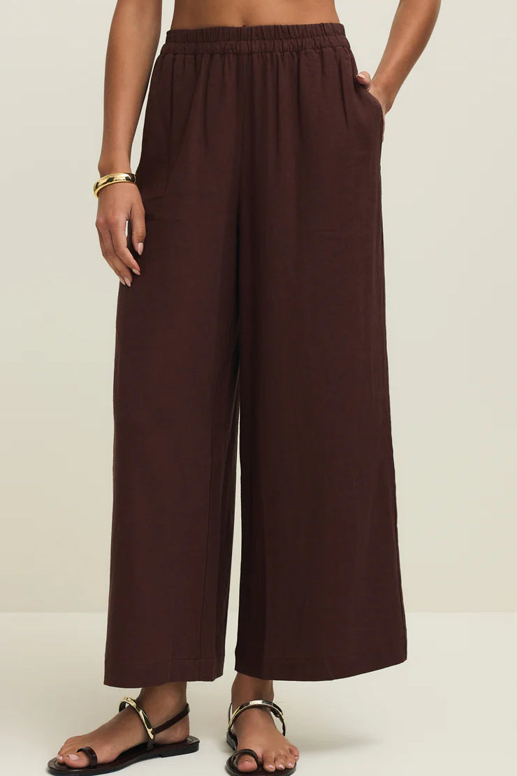 Scout Linen Pant Chocolate Cherry
