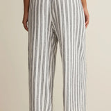The Perfect Striped Pant White