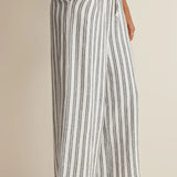 The Perfect Striped Pant White