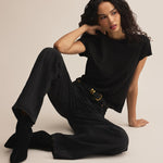 Modern Slub Tee Black