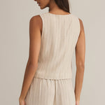 Belfort Pinstripe Linen Vest