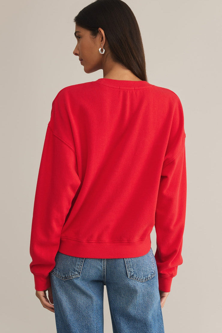 First Date Sweatshirt Cherry