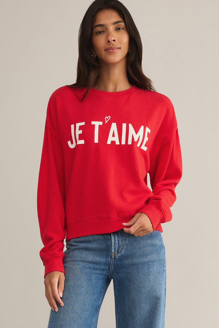 First Date Sweatshirt Cherry