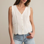 Tomi Embroidered Tank White