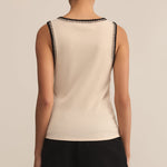 Social Whipstitch Tank Top Crystal
