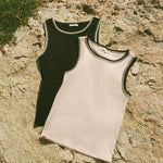 Social Whipstitch Tank Top Crystal