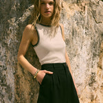 Social Whipstitch Tank Top Crystal