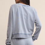 Daily Knit Denim Cardigan Washed Indigo