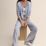 Daily Knit Denim Cardigan Washed Indigo