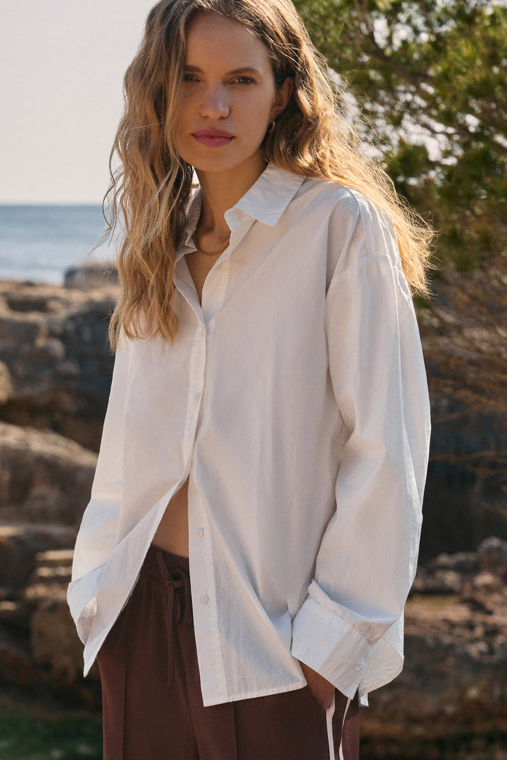 Elevated Poplin Shirt White