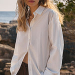 Elevated Poplin Shirt White