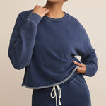 Circuit Knit Denim Sweatshirts