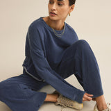 Circuit Knit Denim Sweatshirts