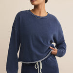 Circuit Knit Denim Sweatshirts