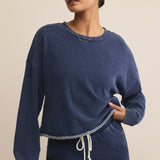 Circuit Knit Denim Sweatshirts