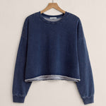 Circuit Knit Denim Sweatshirts