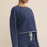 Circuit Knit Denim Sweatshirts