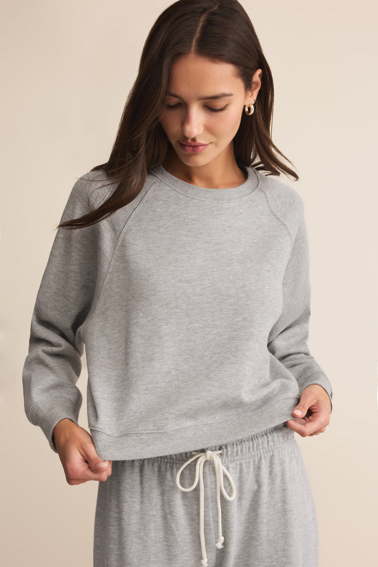 Crop Out Sweatshirt Classic Heather Grey