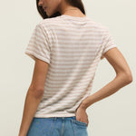 Tourist Striped Tee Natural Heather