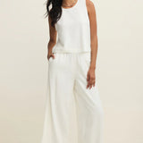 Sloane Linen Top White