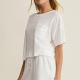 Everyday Pocket Tee White