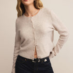 Medina Cardigan Light Oatmeal Heather