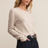 Medina Cardigan Light Oatmeal Heather