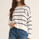 Anchors Away Sweater White