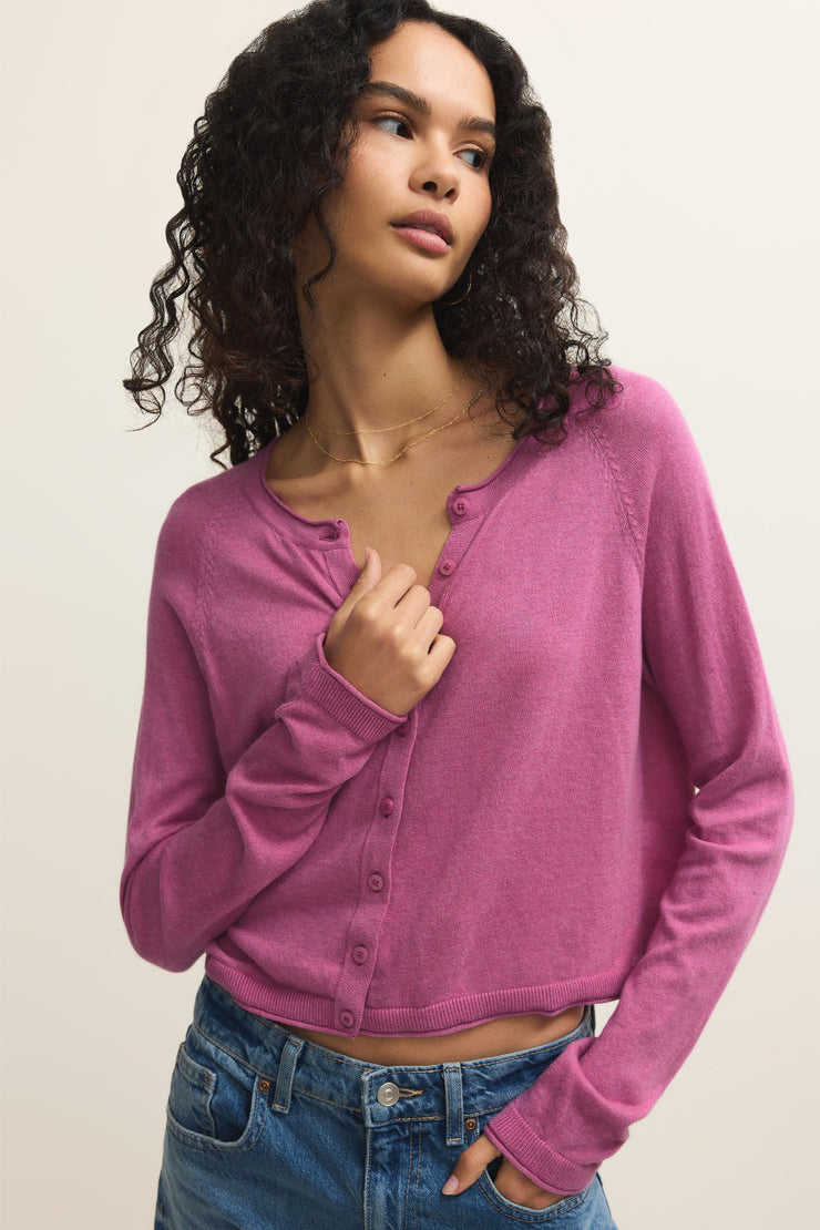 The Perfect Layer Cardigan Spanish Rose