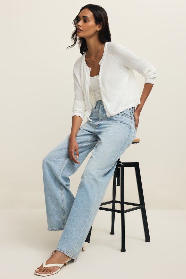 The Perfect Layer Cardigan White